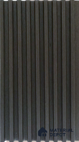 Grey Plain Colour Louver PN 03016 I 9.5 ft x 4.9 inch WPC Panel - 12 mm | Suitable for Feature Wall, TV Unit & Living Room | Width is Subjected to 5% Variation