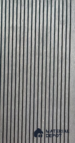 Black Colour Small Lines 9.5 ft x 5.5 inch WPC Deck Flooring - 25 mm (10 Years Warranty)