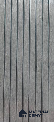 Black Colour Wide Lines 9.5 ft x 5.5 inch WPC Deck Flooring - 25 mm (10 Years Warranty)