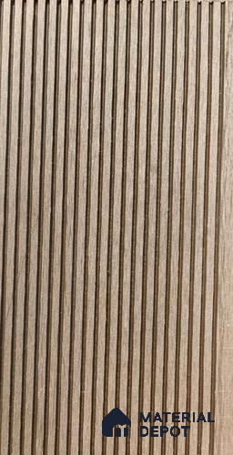 Walnut Brown Colour Small Lines 9.5 ft x 5.5 inch WPC Deck Flooring - 25 mm (10 Years Warranty)
