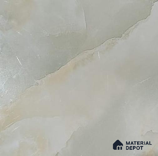 White Marble Look UPVC High Gloss Finish UV Marble Polygranite Sheets 8 ft x 4 ft | PG 00074 - 3 mm
