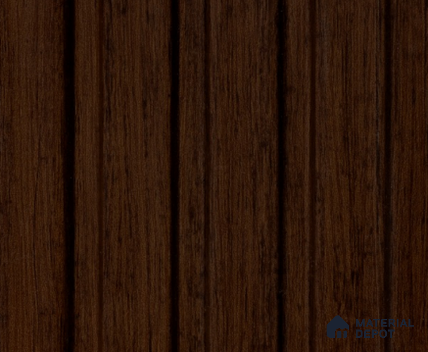 Brown Wooden Louver PN 00175 8 ft x 5 inch Charcoal Panel - 12 mm | Suitable for Feature Wall, TV Unit & Living Room | Width is Subjected to 5% Variation