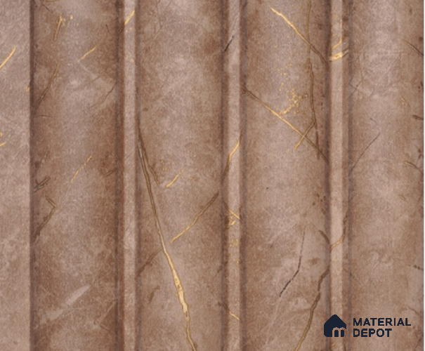Brown Wooden Louver PN 00132 8 ft x 5 inch Charcoal Panel - 12 mm | Suitable for Feature Wall, TV Unit & Living Room | Width is Subjected to 5% Variation