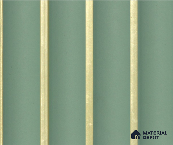 Green Plain Colour Louver PN 00181 8 ft x 5 inch Charcoal Panel - 12 mm | Suitable for Feature Wall, TV Unit & Living Room | Width is Subjected to 5% Variation