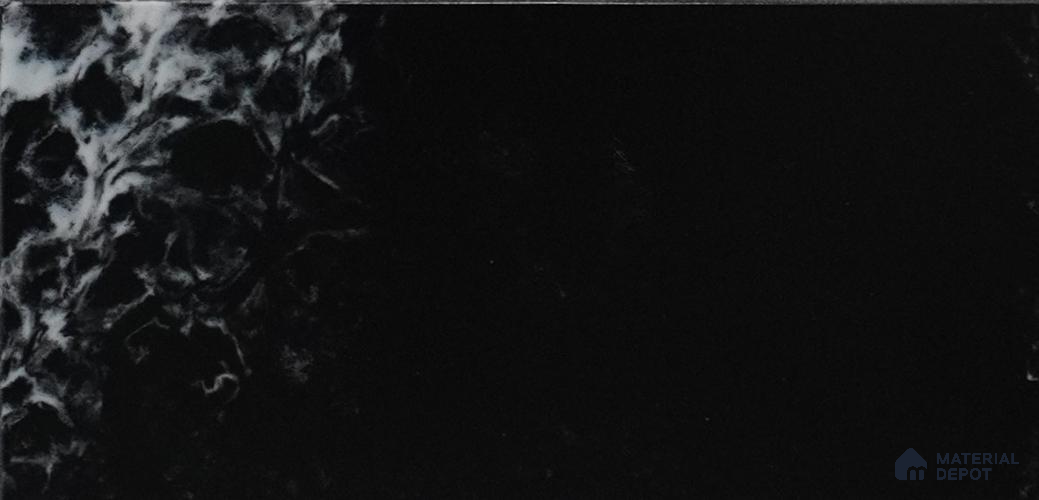 Marmo Series Black Calacatta 8 ft x 2.5 ft Modified Solid Surface - 6 mm