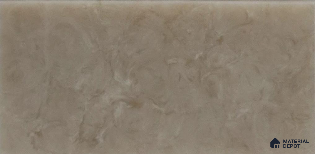 Marmo Series Cloudy Latte 8 ft x 2.5 ft Modified Solid Surface - 6 mm