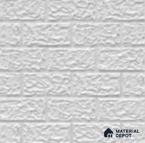 ZW TP 101 Milky White 20 in x 20 in PVC Matte Finish 3D Wall Panel - 4 mm | Suitable for Dining, Feature Wall & TV Unit | Width is Subjected to 5% Variation