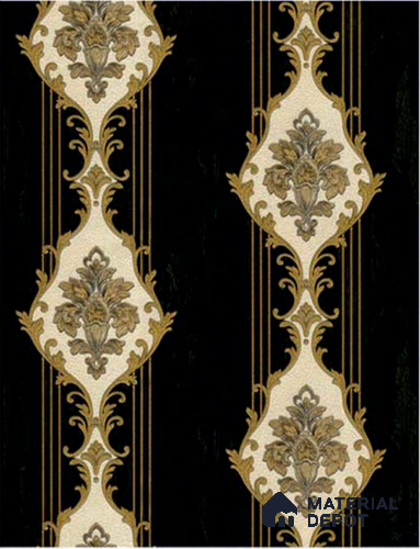 RT5500-42 | 10 Meter x 21 Inches Damask look Wallpaper - 57.41 Sq. Ft.