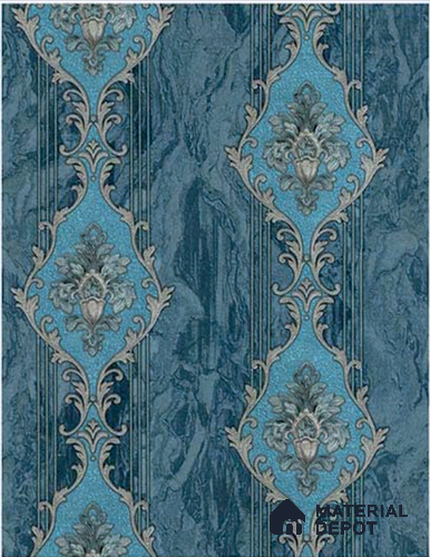 RT5500-48 | 10 Meter x 21 Inches Damask look Wallpaper - 57.41 Sq. Ft.