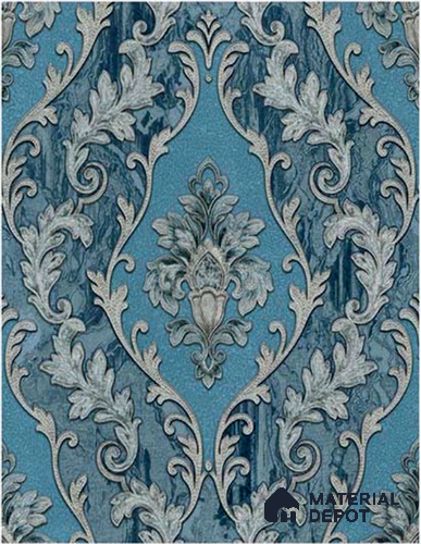 RT5500-52 | 10 Meter x 21 Inches Damask look Wallpaper - 57.41 Sq. Ft.