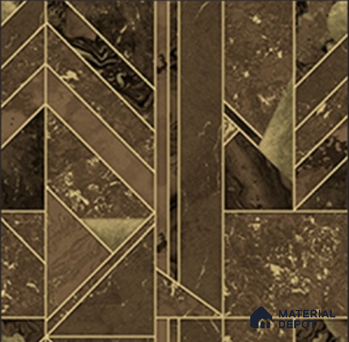 WK28-2837 | 10 Meter x 21 Inches Geometric look Wallpaper - 57.41 Sq. Ft. | Minimum 15% wastage during installation