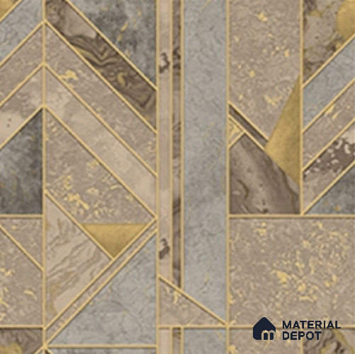 WK28-2839 | 10 Meter x 21 Inches Geometric look Wallpaper - 57.41 Sq. Ft. | Minimum 15% wastage during installation