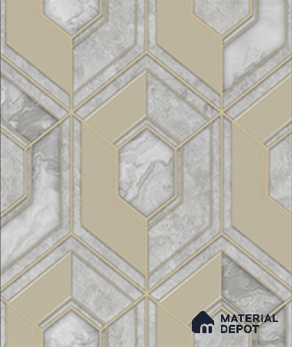 WK28-2842 | 10 Meter x 21 Inches Geometric look Wallpaper - 57.41 Sq. Ft. | Minimum 15% wastage during installation