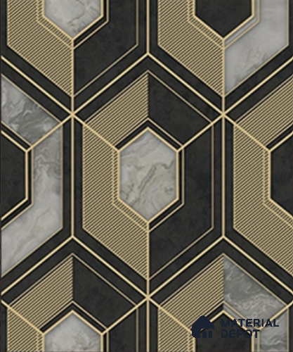 WK28-2844 | 10 Meter x 21 Inches Geometric look Wallpaper - 57.41 Sq. Ft. | Minimum 15% wastage during installation