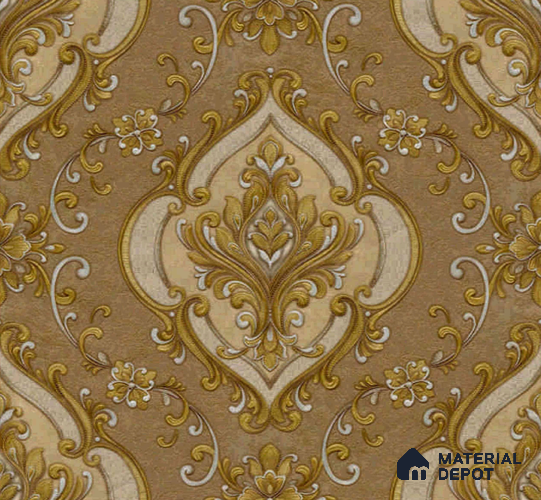 WP401-1 | 9.5 Meter x 21 Inches Damask look Wallpaper - 54.54 Sq. Ft.