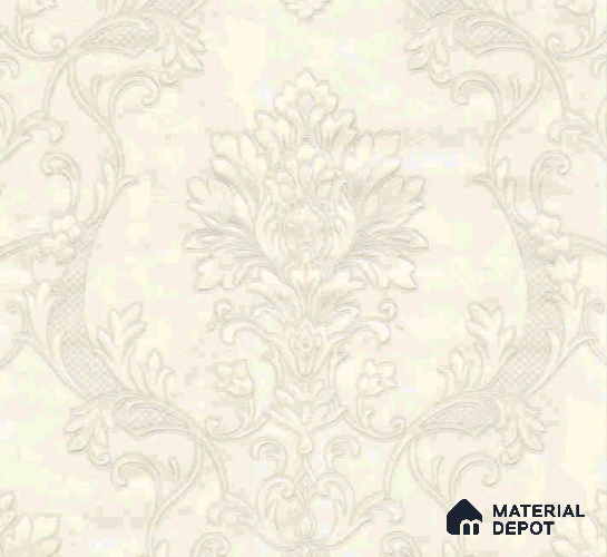 WP401-23 | 9.5 Meter x 21 Inches Damask look Wallpaper - 54.54 Sq. Ft.