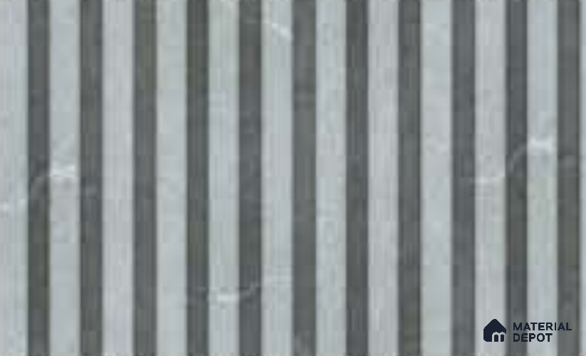 Armani Grey 10 ft x 0.5 ft (3060x150 mm) Linea Design Interior & Exterior Wall & Ceiling Panel - 15 mm | Suitable for Balcony, Facade & Open Area | Width is Subjected to 5% Variation
