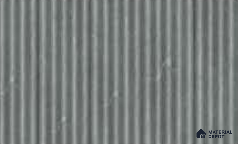 Armani Grey 10 ft x 0.45 ft (3060x140 mm) Pyramid Design Interior & Exterior Wall & Ceiling Panel - 14 mm | Suitable for Balcony, Facade & Open Area | Width is Subjected to 5% Variation