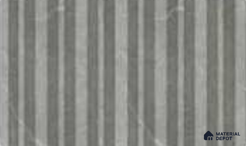 Armani Grey 10 ft x 0.89 ft (3060x270 mm) Stripes Design Interior & Exterior Wall & Ceiling Panel - 20 mm | Suitable for Balcony, Facade & Open Area | Width is Subjected to 5% Variation