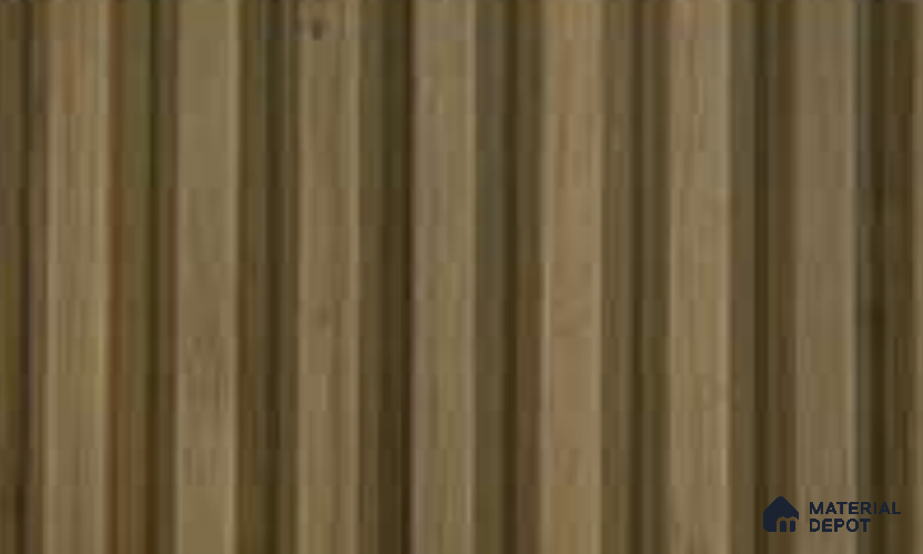 Beech Wood 10 ft x 8.2 inch Vertica Design Interior & Exterior Wall & Ceiling Panel - 20 mm | Suitable for Balcony, Facade & Open Area | Width is Subjected to 5% Variation