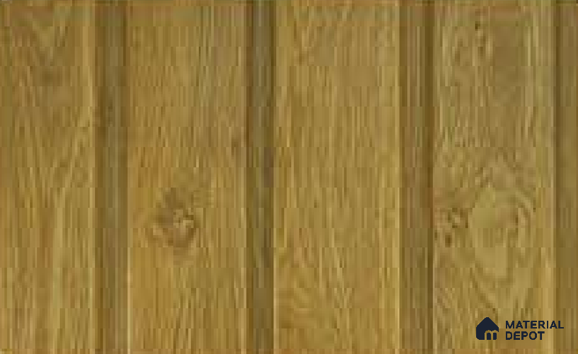 Chestnut 10 ft x 1 ft (3060x340 mm) Duo Design Interior & Exterior Wall & Ceiling Panel - 12 mm | Suitable for Balcony, Facade & Open Area | Width is Subjected to 5% Variation