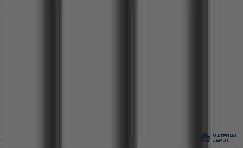 Cloud Grey 10 ft x 0.89 ft (3060x270 mm) Wave Pastel Design Interior & Exterior Wall & Ceiling Panel - 16 mm | Suitable for Balcony, Facade & Open Area | Width is Subjected to 5% Variation