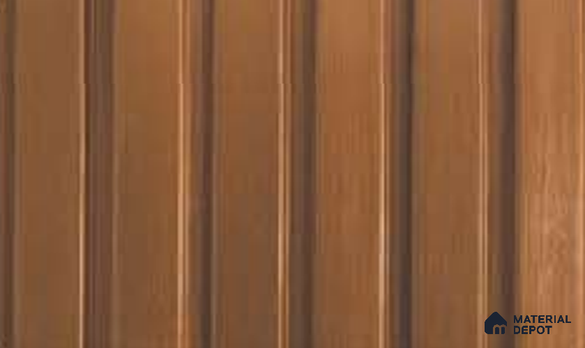 Copper 10 ft x 1 ft (3060x300 mm) Louvers2 Design Interior & Exterior Wall & Ceiling Panel - 14 mm