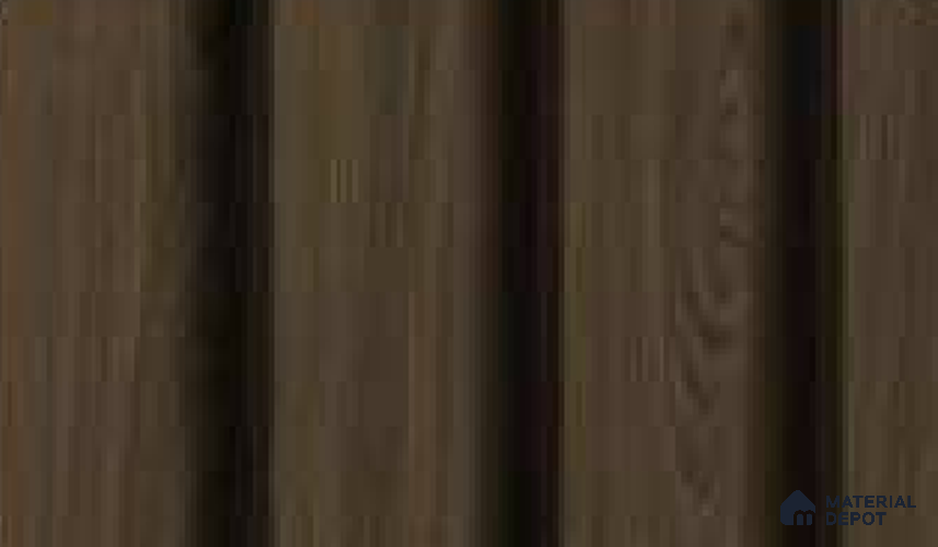Danish Teak 10 ft x 0.89 ft (3060x270 mm) Wave Design Interior & Exterior Wall & Ceiling Panel - 16 mm | Suitable for Balcony, Facade & Open Area | Width is Subjected to 5% Variation