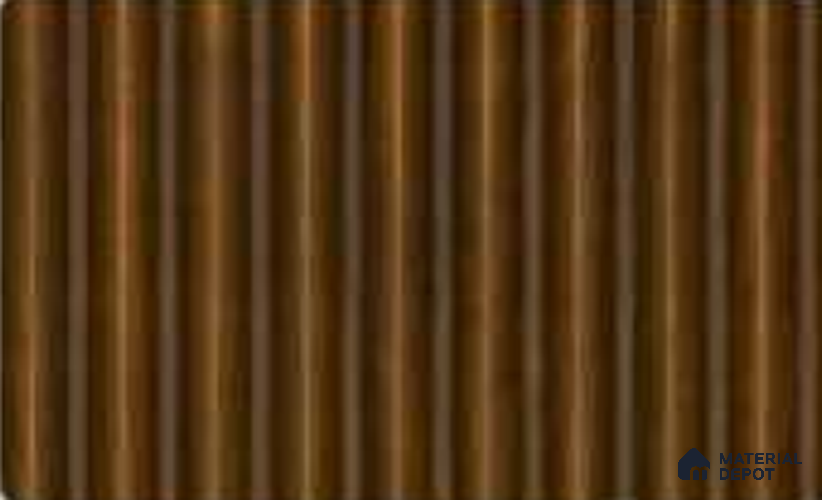 English Nut 10 ft x 0.85 ft (3060x260 mm) Prism Dual Tone Design Interior & Exterior Wall & Ceiling Panel - 21 mm | Suitable for Balcony, Facade & Open Area | Width is Subjected to 5% Variation