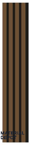 Goden Teak 9.5 ft x 7 inch (2900x177 mm) Goden Teak Design Interior & Exterior Wall & Ceiling Panel - 6 mm