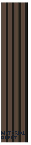 Rose Walnut 9.5 ft x 7 inch (2900x177 mm) Rose Walnut Design Interior & Exterior Wall & Ceiling Panel - 6 mm