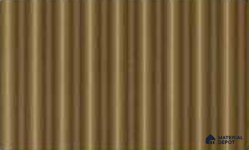 Gold Maple 10 ft x 0.85 ft (3060x260 mm) Prism Design Interior & Exterior Wall & Ceiling Panel - 21 mm | Suitable for Balcony, Facade & Open Area | Width is Subjected to 5% Variation