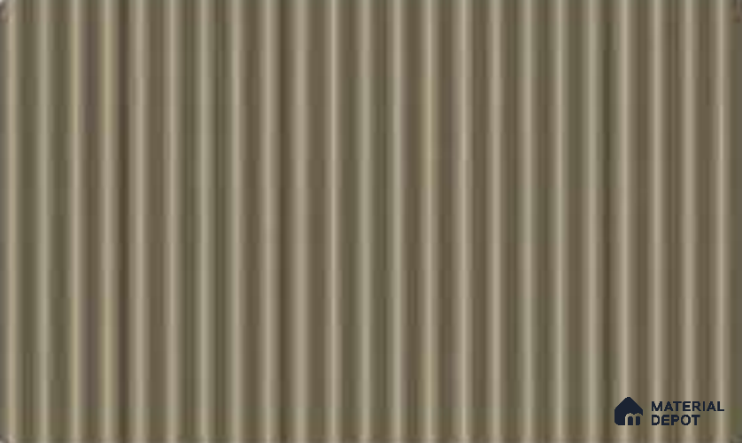 Gold 10 ft x 0.45 ft (3060x140 mm) Pyramid Design Interior & Exterior Wall & Ceiling Panel - 14 mm | Suitable for Balcony, Facade & Open Area | Width is Subjected to 5% Variation