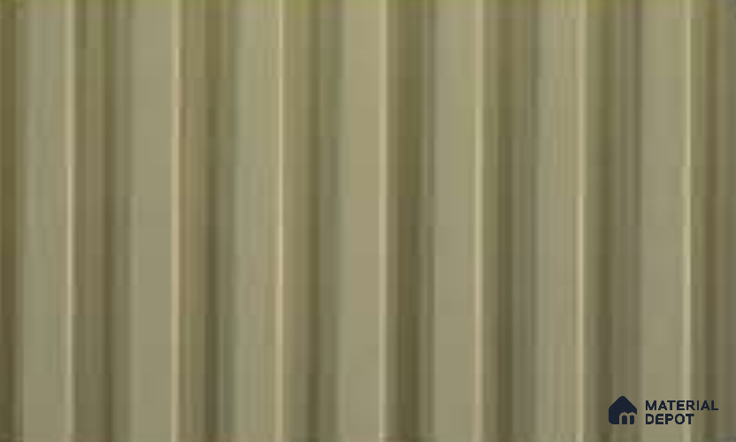 Gold 10 ft x 8.2 inch Vertica Design Interior & Exterior Wall & Ceiling Panel - 20 mm | Suitable for Balcony, Facade & Open Area | Width is Subjected to 5% Variation