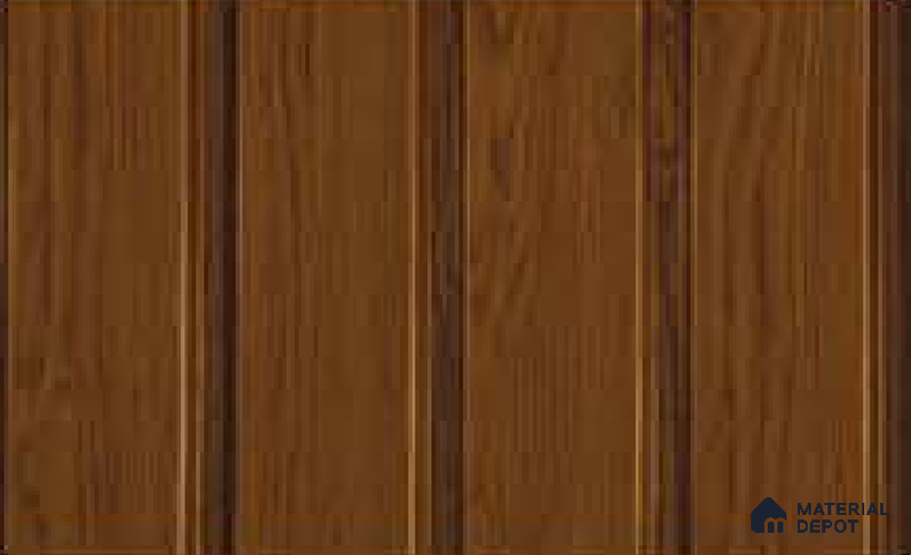 Golden Oak 10 ft x 1 ft (3060x340 mm) Duo Design Interior & Exterior Wall & Ceiling Panel - 12 mm | Suitable for Balcony, Facade & Open Area | Width is Subjected to 5% Variation
