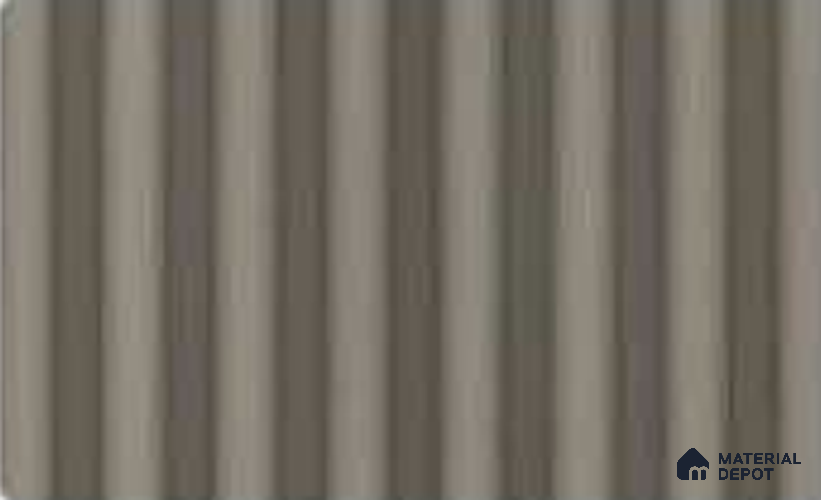 Linen Ivory 10 ft x 0.7 ft (3060x215 mm) Dome Dual Black Design Interior & Exterior Wall & Ceiling Panel - 20 mm | Suitable for Balcony, Facade & Open Area | Width is Subjected to 5% Variation