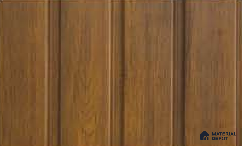 Mahogany 10 ft x 1 ft (3060x340 mm) Duo Design Interior & Exterior Wall & Ceiling Panel - 12 mm | Suitable for Balcony, Facade & Open Area | Width is Subjected to 5% Variation