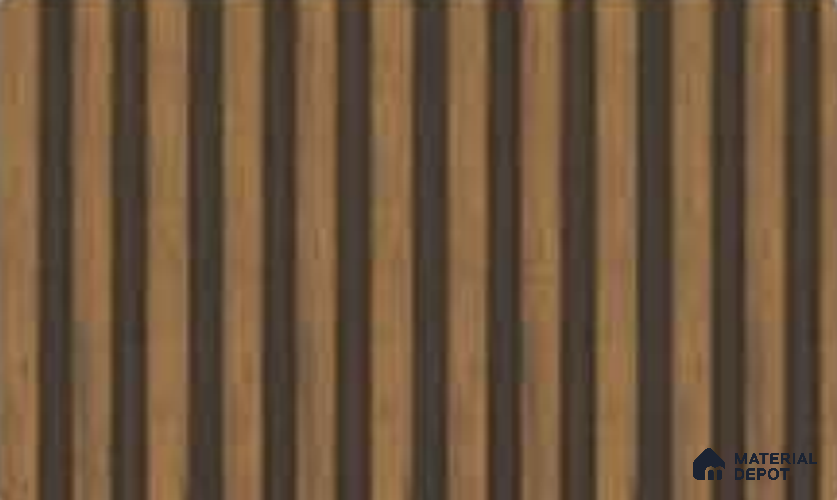 Mahogany 10 ft x 0.5 ft (3060x150 mm) Linea Design Interior & Exterior Wall & Ceiling Panel - 15 mm | Suitable for Balcony, Facade & Open Area | Width is Subjected to 5% Variation