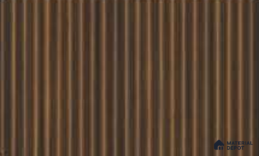 Mahogany 10 ft x 0.45 ft (3060x140 mm) Pyramid Design Interior & Exterior Wall & Ceiling Panel - 14 mm | Suitable for Balcony, Facade & Open Area | Width is Subjected to 5% Variation