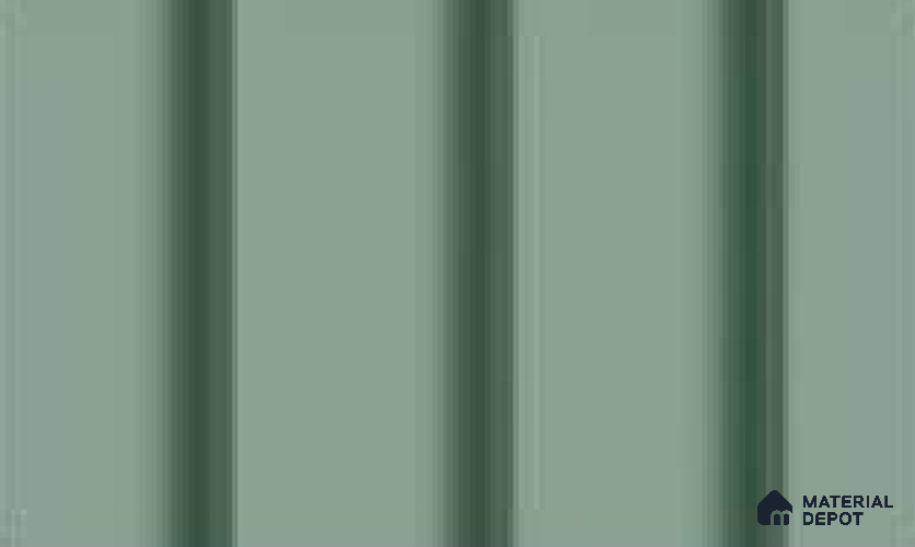 Mint Green 10 ft x 0.89 ft (3060x270 mm) Wave Pastel Design Interior & Exterior Wall & Ceiling Panel - 16 mm | Suitable for Balcony, Facade & Open Area | Width is Subjected to 5% Variation