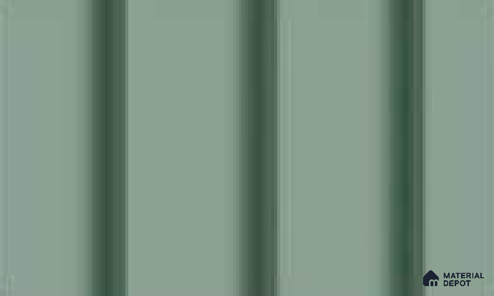 Mint Green 10 ft x 0.89 ft (3060x270 mm) Wave Pastel Design Interior & Exterior Wall & Ceiling Panel - 16 mm | Suitable for Balcony, Facade & Open Area | Width is Subjected to 5% Variation