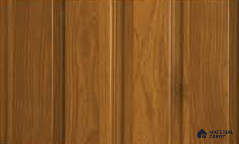 Oak Wood Ocre 10 ft x 1 ft (3060x340 mm) Duo Design Interior & Exterior Wall & Ceiling Panel - 12 mm | Suitable for Balcony, Facade & Open Area | Width is Subjected to 5% Variation