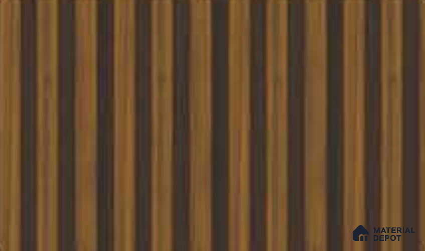 Oak Wood Ocre 10 ft x 0.5 ft (3060x150 mm) Linea Design Interior & Exterior Wall & Ceiling Panel - 15 mm | Suitable for Balcony, Facade & Open Area | Width is Subjected to 5% Variation