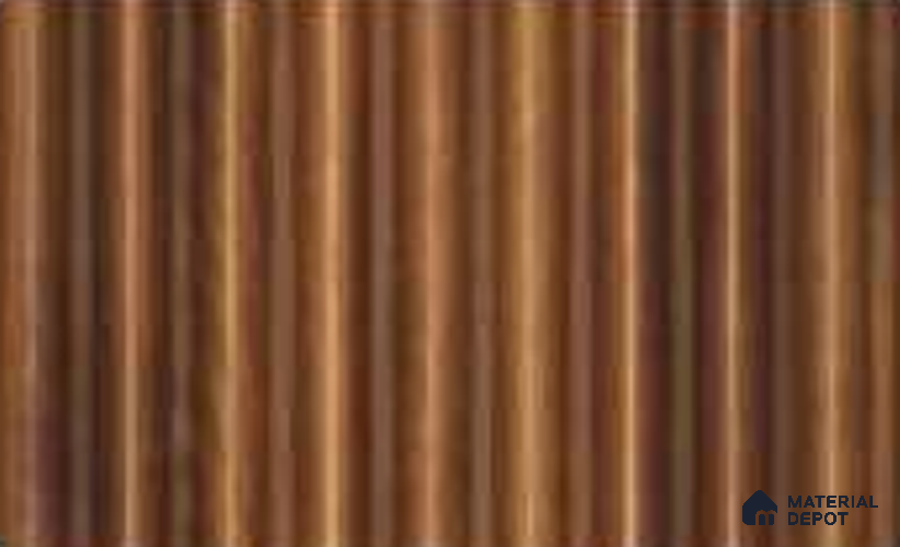 Oak Wood Ocre 10 ft x 0.85 ft (3060x260 mm) Prism Design Interior & Exterior Wall & Ceiling Panel - 21 mm | Suitable for Balcony, Facade & Open Area | Width is Subjected to 5% Variation