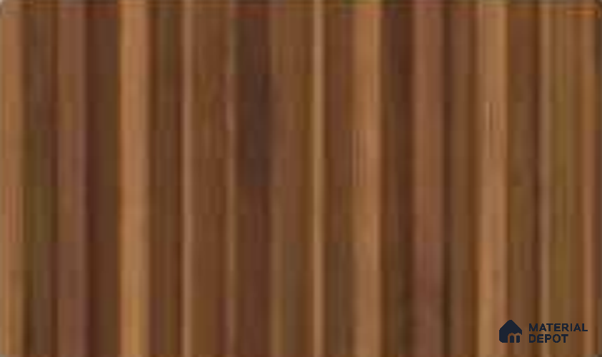 Oak Wood Ocre 10 ft x 0.89 ft (3060x270 mm) Unic Design Interior & Exterior Wall & Ceiling Panel - 15 mm | Suitable for Balcony, Facade & Open Area | Width is Subjected to 5% Variation