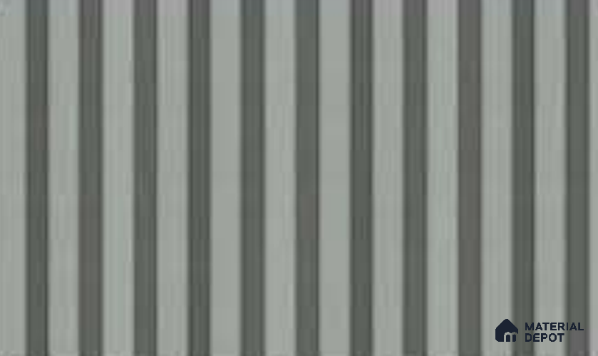 Silver 10 ft x 0.5 ft (3060x150 mm) Linea Design Interior & Exterior Wall & Ceiling Panel - 15 mm | Suitable for Balcony, Facade & Open Area | Width is Subjected to 5% Variation
