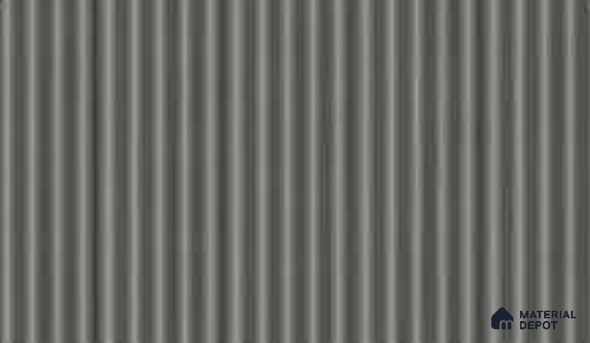 Silver 10 ft x 0.45 ft (3060x140 mm) Pyramid Design Interior & Exterior Wall & Ceiling Panel - 14 mm | Suitable for Balcony, Facade & Open Area | Width is Subjected to 5% Variation