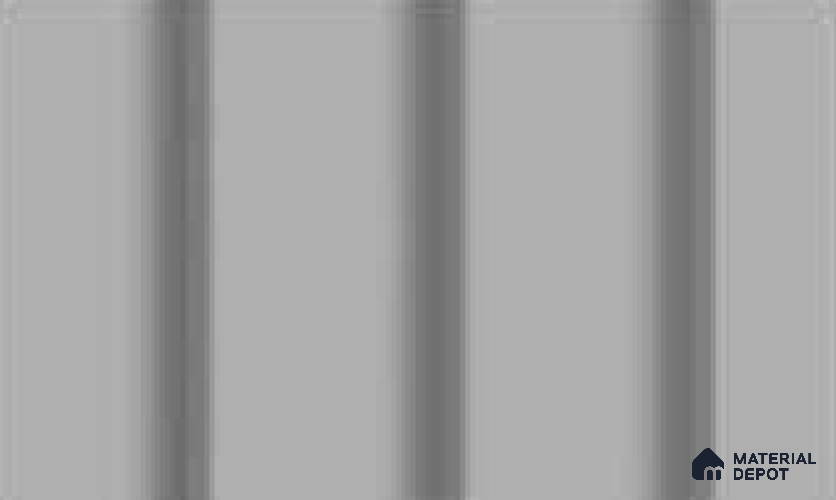 Snow White 10 ft x 0.89 ft (3060x270 mm) Wave Pastel Design Interior & Exterior Wall & Ceiling Panel - 16 mm | Suitable for Balcony, Facade & Open Area | Width is Subjected to 5% Variation