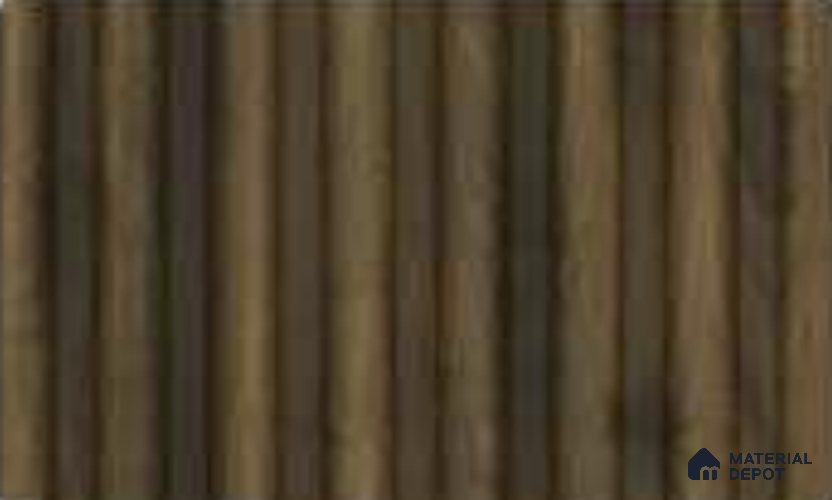 Spiced Walnut 10 ft x 0.7 ft (3060x215 mm) Dome Dual Black Design Interior & Exterior Wall & Ceiling Panel - 20 mm | Suitable for Balcony, Facade & Open Area | Width is Subjected to 5% Variation