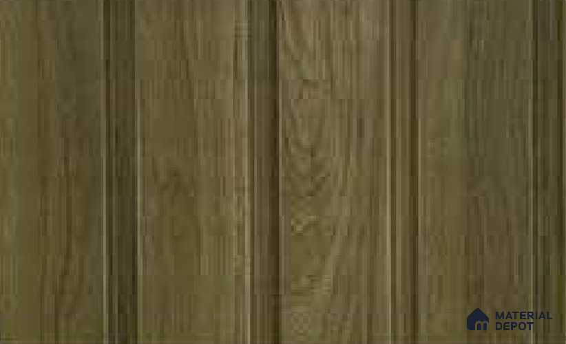 Spiced Walnut 10 ft x 1 ft (3060x340 mm) Duo Design Interior & Exterior Wall & Ceiling Panel - 12 mm | Suitable for Balcony, Facade & Open Area | Width is Subjected to 5% Variation